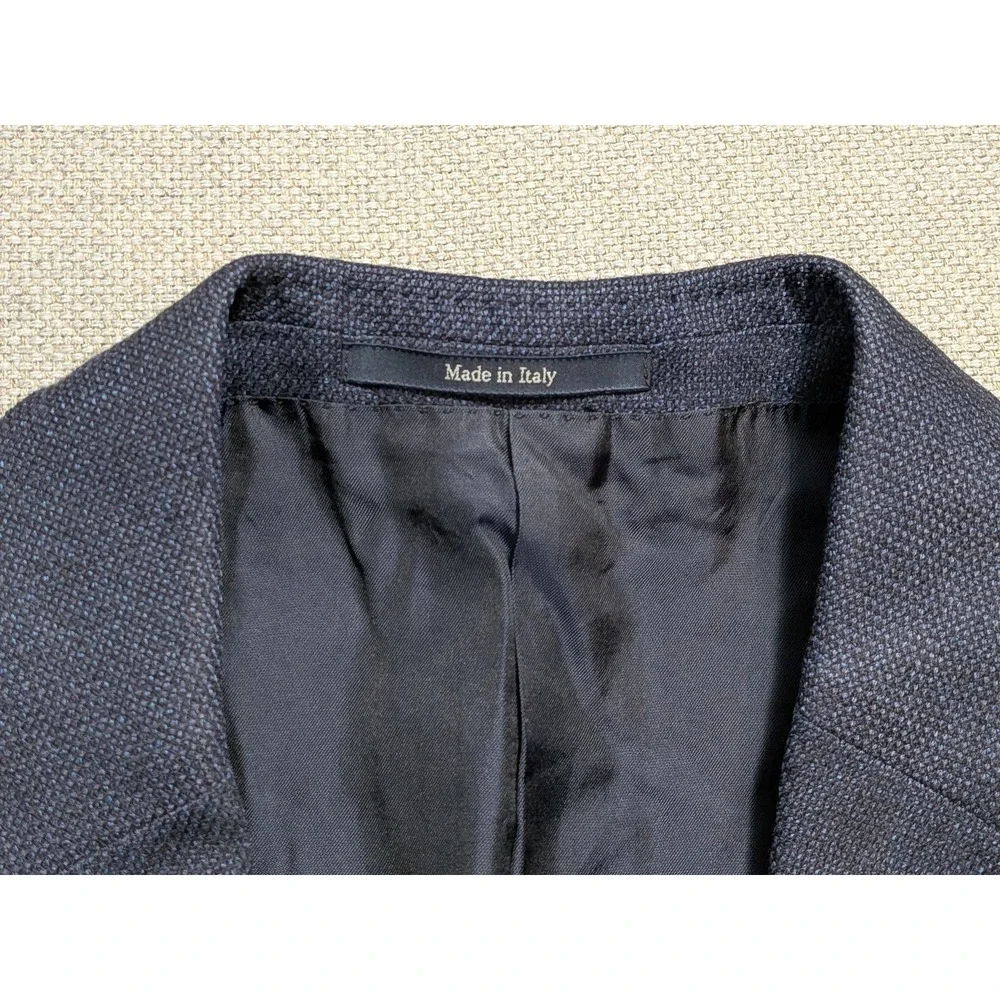 Ermenegildo Zegna Men's Blazer ITA 50R USA 40R Navy Blue 100% Wool Italy Made